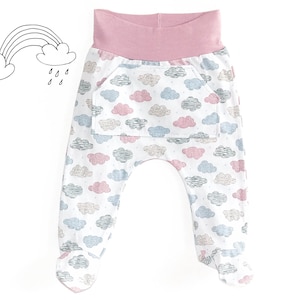 Baby footed pants pattern PDF, baby sewing patterns pdf, baby sewing pattern image 1