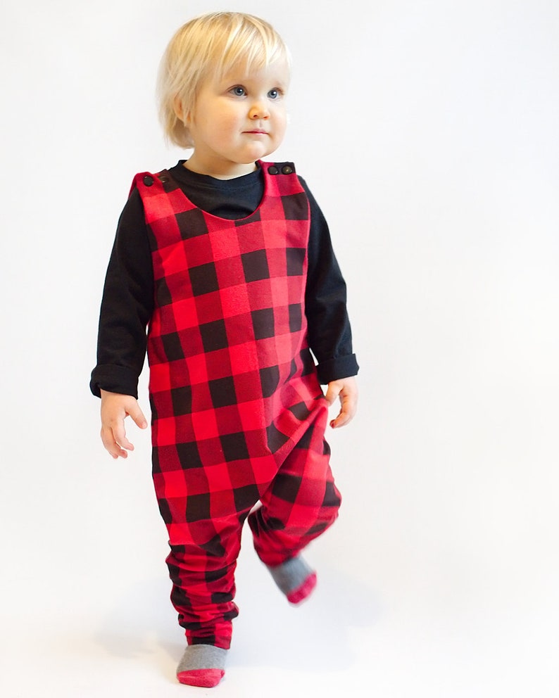 Easy overalls pattern Kids and baby romper pattern PDF Do it yourself sewing pattern image 3