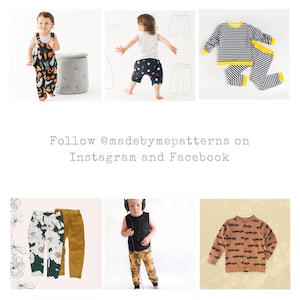 Baby T-shirt Pattern with Snaps at shoulder – Basic PDF Sewing Patterns Boy Clothes Patterns image 10