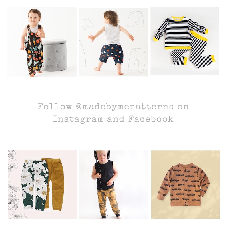 Baby T-shirt Pattern with Snaps at shoulder – Basic PDF Sewing Patterns Boy Clothes Patterns image 10