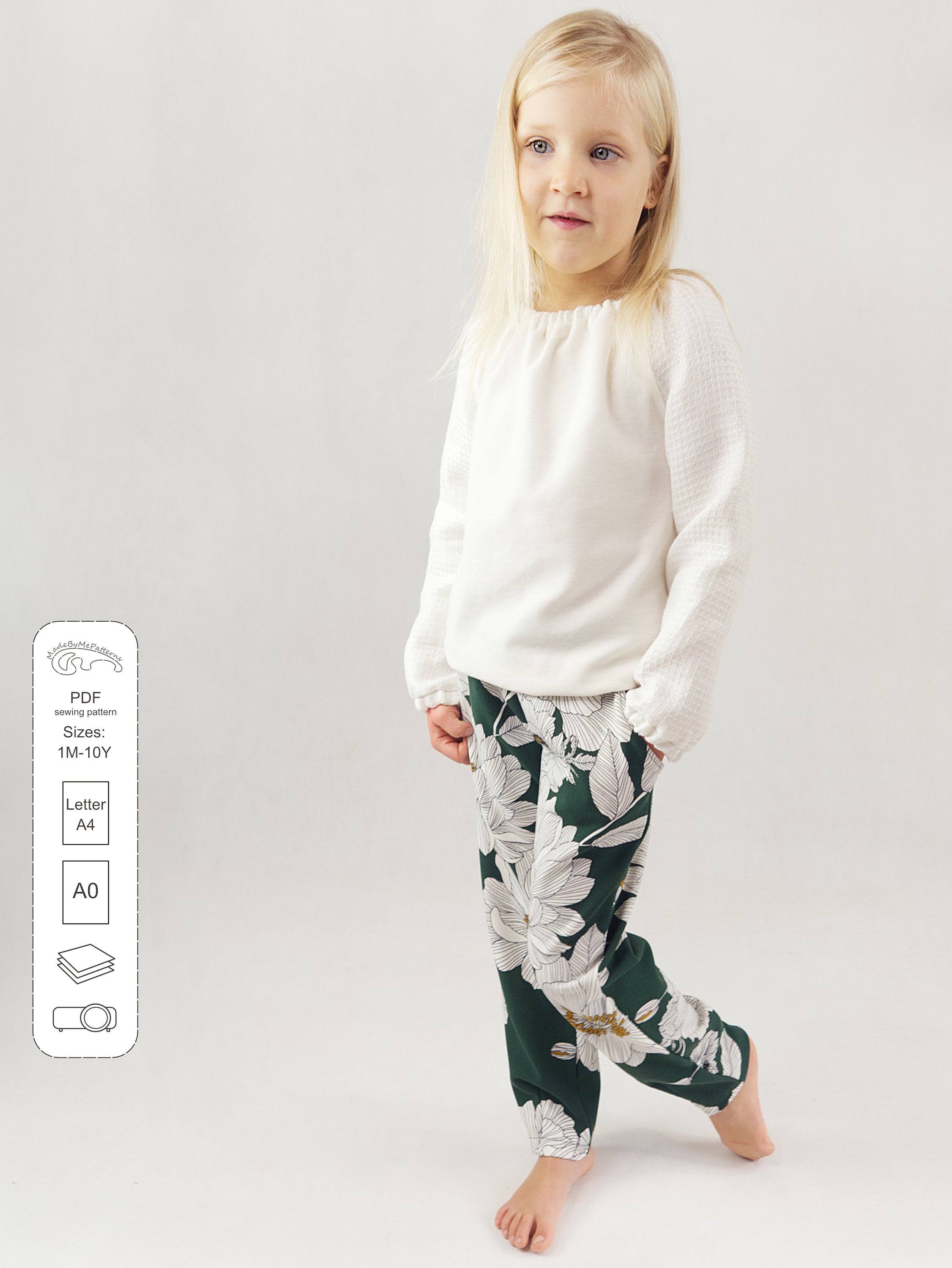 Paper Bag Pants {Free PDF Pattern} - Shwin & Shwin