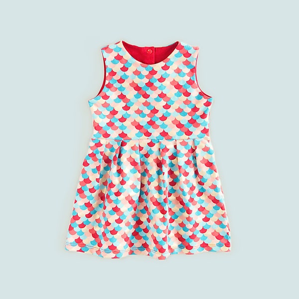 Easy baby girl dress pattern, jersey, muslin, linen dress pattern, toddler dress pattern, PDF download