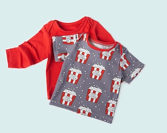 Easy Baby Tee Sewing Pattern PDF Infant & Toddler T-Shirt (1 to 24M) Digital Download