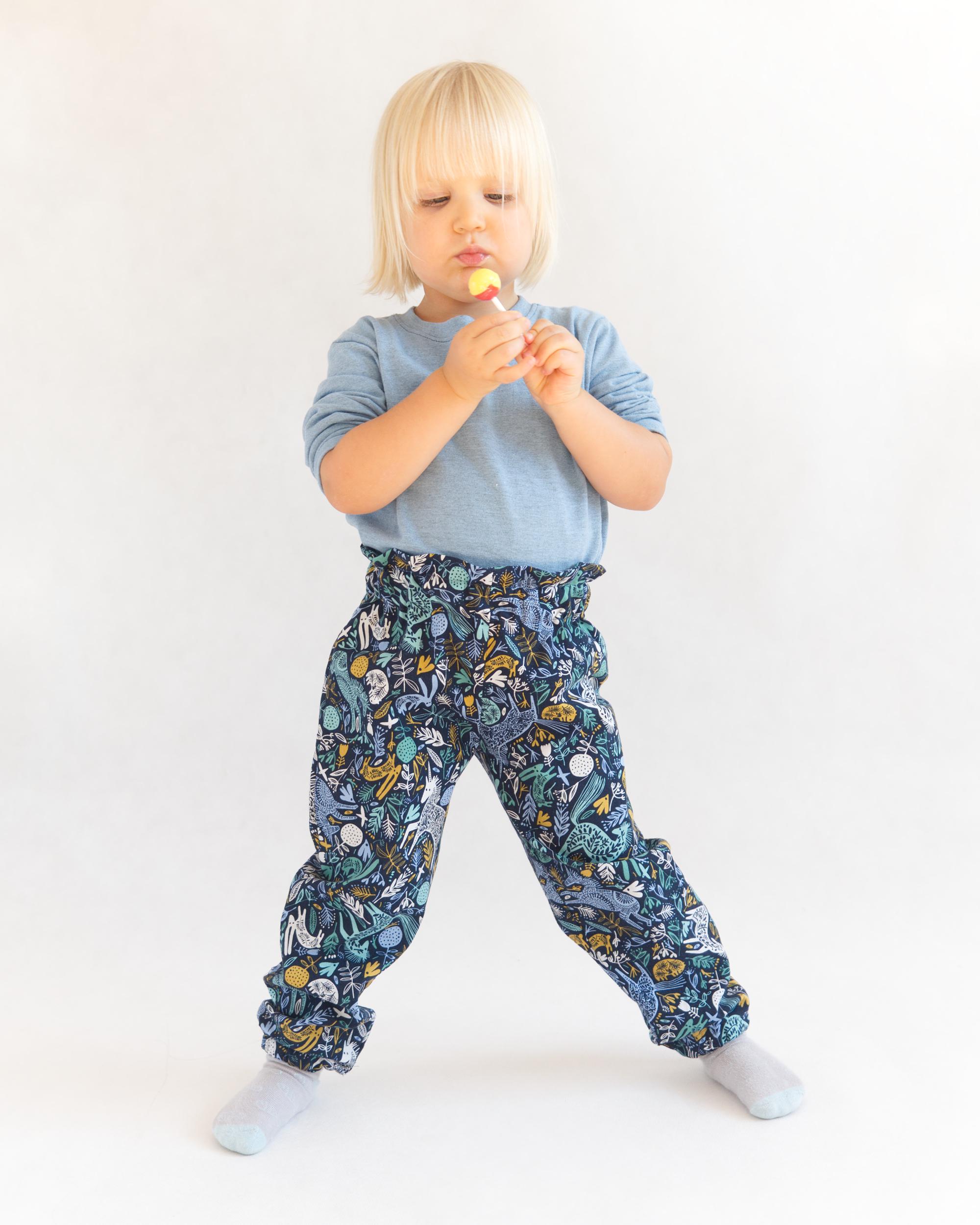 Pattern Relaxed Relaxed Fit Pants PDF Sewing Pattern β Elastic Waist Girls Shorts ...