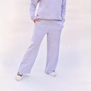 Wide Leg Pants PDF Sewing Pattern for Women  –  Esy Beginner Loungewear Trousers Project