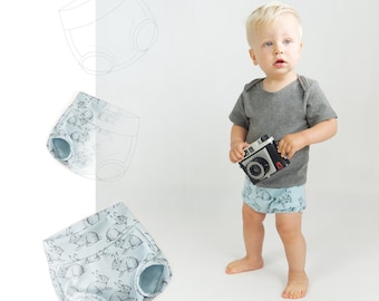 Baby pattern - bloomers sewing pattern PDF| Bummy pattern | Easy shorts pattern | Baby shower gift