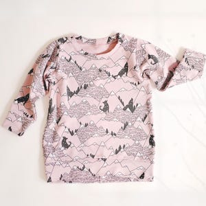 Tunic PDF Sewing Pattern for Baby, Toddler, Kids – Girls Long Sweatshirt Pattern & Tutorial – Child Loungewear – Beginner Pullover Project