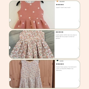 Girls Party Dress Sewing Pattern PDF Baby Sleeveless Dress Toddler Summer Clothes Linen Outfit Idea Flower Girl Beginner Design Learn Sew image 13