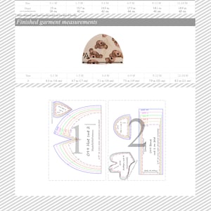 Cute baby hat pattern Newborn sewing pattern Christmas gift Ebook digital download image 7