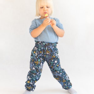 High waisted pants pattern, easy shorts pattern, bloomers sewing pattern PDF, kid sewing pattern up to 10 years imagem 2