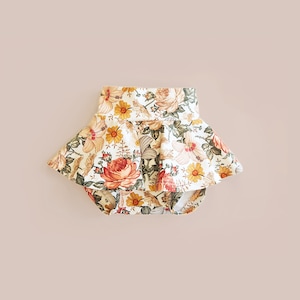 Skirted Bummies Sewing Pattern PDF Cake Smash Outfit Baby Girl Clothes Beginner Diaper Cover Summer Shorts Project Idea  Skirt with Bloomers