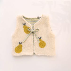 Padrão de costura de colete reversível para crianças, bebês e crianças pequenas – Projeto fácil de imprimir para iniciantes