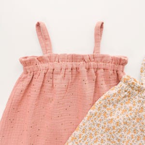 Zomerjurk patroon en top naaipatronen bundel voor kinderkleding mousseline baby outfit idee heel eenvoudig beginnersproject om te naaien peuterjurk afbeelding 7