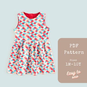 Baby Sewing Patterns | Baby Dress Sewing Pattern | Flower Girl Summer Dress Pattern | Linen Dress Pattern | Girl PDF Sewing Pattern