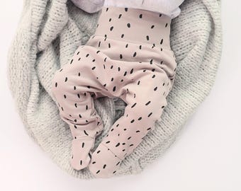 Baby Sewing Patterns – Footed Pants Pattern PDF for Beginners – Baby Leggings with Feet