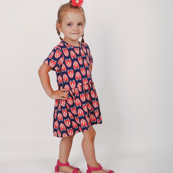 Knit Dress Sewing Pattern for Kids & Toddlers Easy Beginner Project Summer Jersey  Dress - Etsy