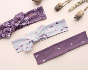 Learn to Sew Headband PDF Sewing Pattern Mama and Baby, Toddler, Kids Sizes Easy Knit Fabric Hairband Tutorial Beginner Friendly