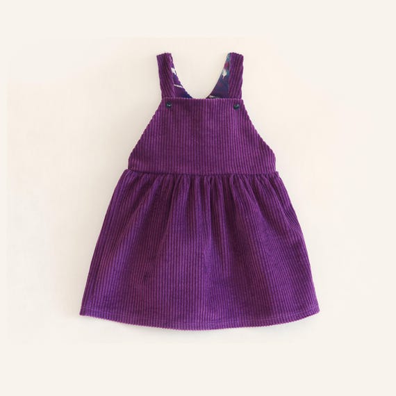 PDF Sewing Pattern for Kids Pinafore Dress – Baby, Toddler & Girls Gathered Skirt and Bib – Beginner Friendly Easy to Sew Project