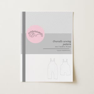 Beginner baby overalls sewing pattern