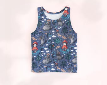 Easy Beginner Sewing Pattern Tank Top for Baby, Toddler and Kids Summer Sleeveless Top