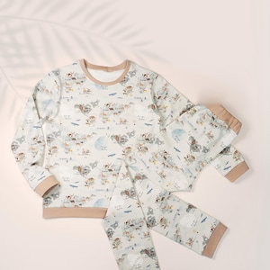 Pajama PDF Sewing Pattern for Kids Christmas PJS for Boys & Girls Beginner Patterns Teen DIY Project