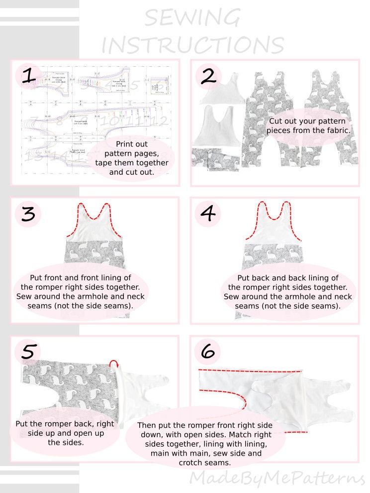 Romper Sewing Routine PDF, child romper behavior PDF, little ones image regarding Free Printable Sewing Patterns Pdf known as Romper Sewing Practice PDF, little one romper practice PDF, youngsters
