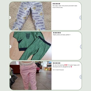 Boys Sweatpants Pattern PDF Joggers Sewing Project for Beginners Easy Toddler Track Pants Pattern Pajama Bottoms Idea Kids Clothes image 12