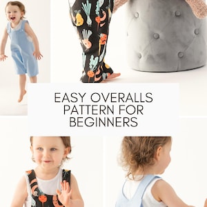 Overalls Sewing Pattern for Kids & Baby Clothes Patterns Bundle Toddler Jumpsuit Learn to Sew Ideas Dungarees Pattern Gender Neutral Gift image 18