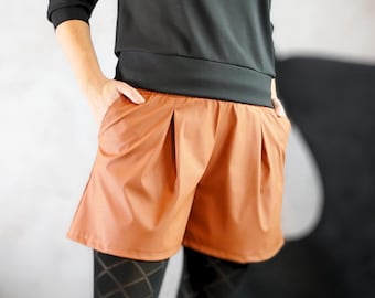 Patron de couture PDF pour shorts larges faciles à coudre pour les débutantes - Projet adapté aux débutants