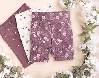 Kids Biker Shorts PDF Sewing Pattern for Beginners Baby Leggings Pattern Toddler Girl Easy Knit Project Idea Yoga Waist Gym or Summer Pants