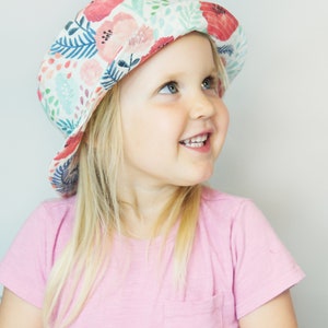 Modèle de chapeau de bob, patron de couture de bonnet PDF, modèle de chapeau de soleil, patron de couture de chapeau pour bébé, adultes, enfants et bébé, téléchargement immédiat image 4