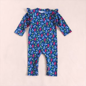 Baby girl romper pattern, baby romper sewing pattern PDF, sewing patterns pdf image 2