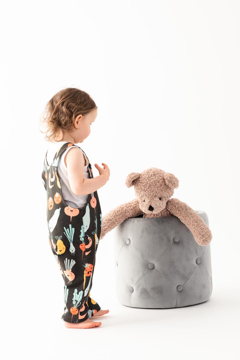 Overalls PDF sewing pattern for baby toddler kids