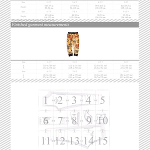 Kids joggers pants Sewing Pattern PDF, kids sewing patterns size 2-10 years, Instant Download Sewing Pattern zdjęcie 7