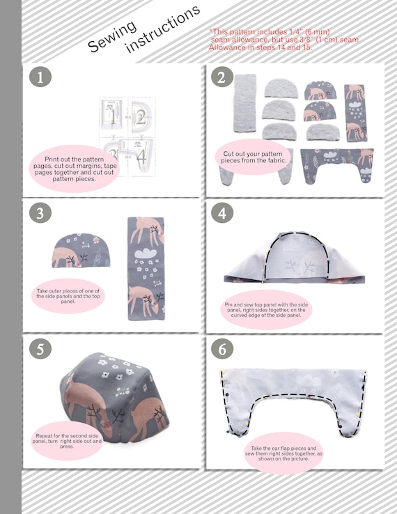 DIY Winter Trapper Hat Sewing Patterns (All Sizes)