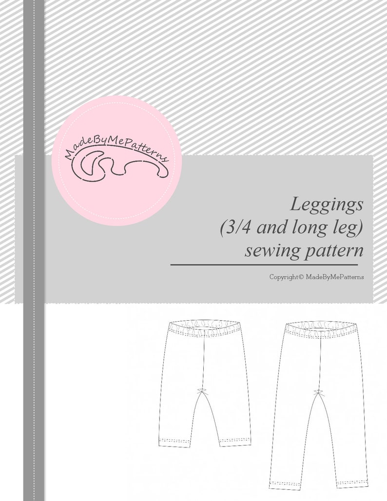 Visual tutorial from easy leggings sewing pattern – perfect for beginners