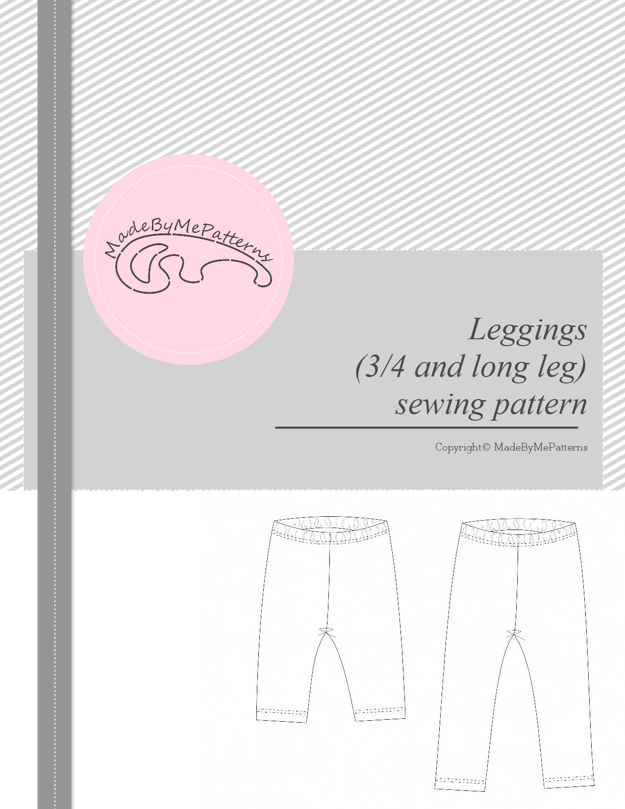 Baby and kids leggings sewing pattern PDF download, kids sewing patterns,  girls sewing patterns