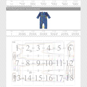 Baby girl romper pattern, baby romper sewing pattern PDF, sewing patterns pdf image 8