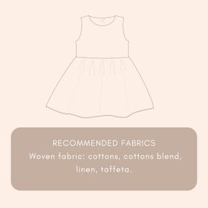 Girls Party Dress Sewing Pattern PDF Baby Sleeveless Dress Toddler Summer Clothes Linen Outfit Idea Flower Girl Beginner Design Learn Sew image 6