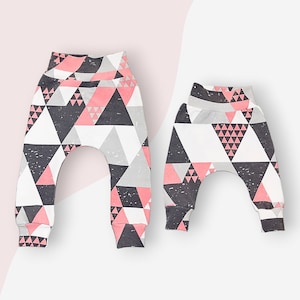 Baby harem pants sewing pattern PDF Baggy pants pattern Easy sewing pattern image 3