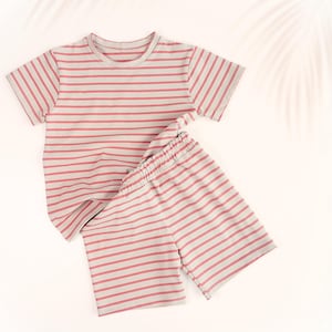 Boys Top and Shorts PDF Sewing Pattern –  Beginners Kids Summer Pajamas or Loungewear Bundle
