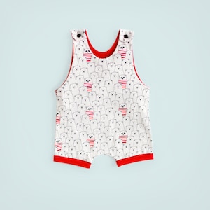 Baby Romper Sewing Pattern PDF – Infant, Toddler & Kids Summer Jumpsuit – Boy Easy Short Leg Playsuit – Beginner DIY Clothes
