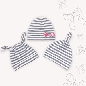 Baby Mütze Schnittmuster PDF Neugeborene Geschenke zum Beanie nähen Schnittmuster für Anfänger Stricken Baby Kleidung Idee DIY Digital Download Projekt