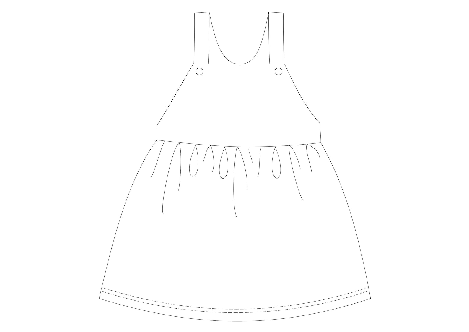 Dungaree Dress Sewing Pattern Pdf Etsy