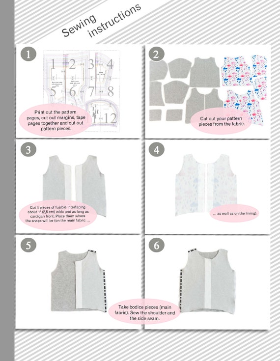 EASY FREE SEWING PATTERNS 10 Free Kid's Cardigan Patterns  On the Cutting  Floor: Printable pdf sewing patterns and tutorials for women