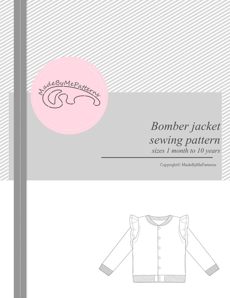 First page of Girls Bomber Jacket Pattern - Baby Sewing Patterns