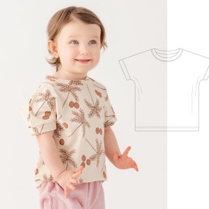 Girls top sewing pattern | Easy t-shirt sewing patterns | Blouse pattern