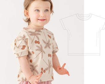 Girls top sewing pattern | Easy t-shirt sewing patterns | Blouse pattern