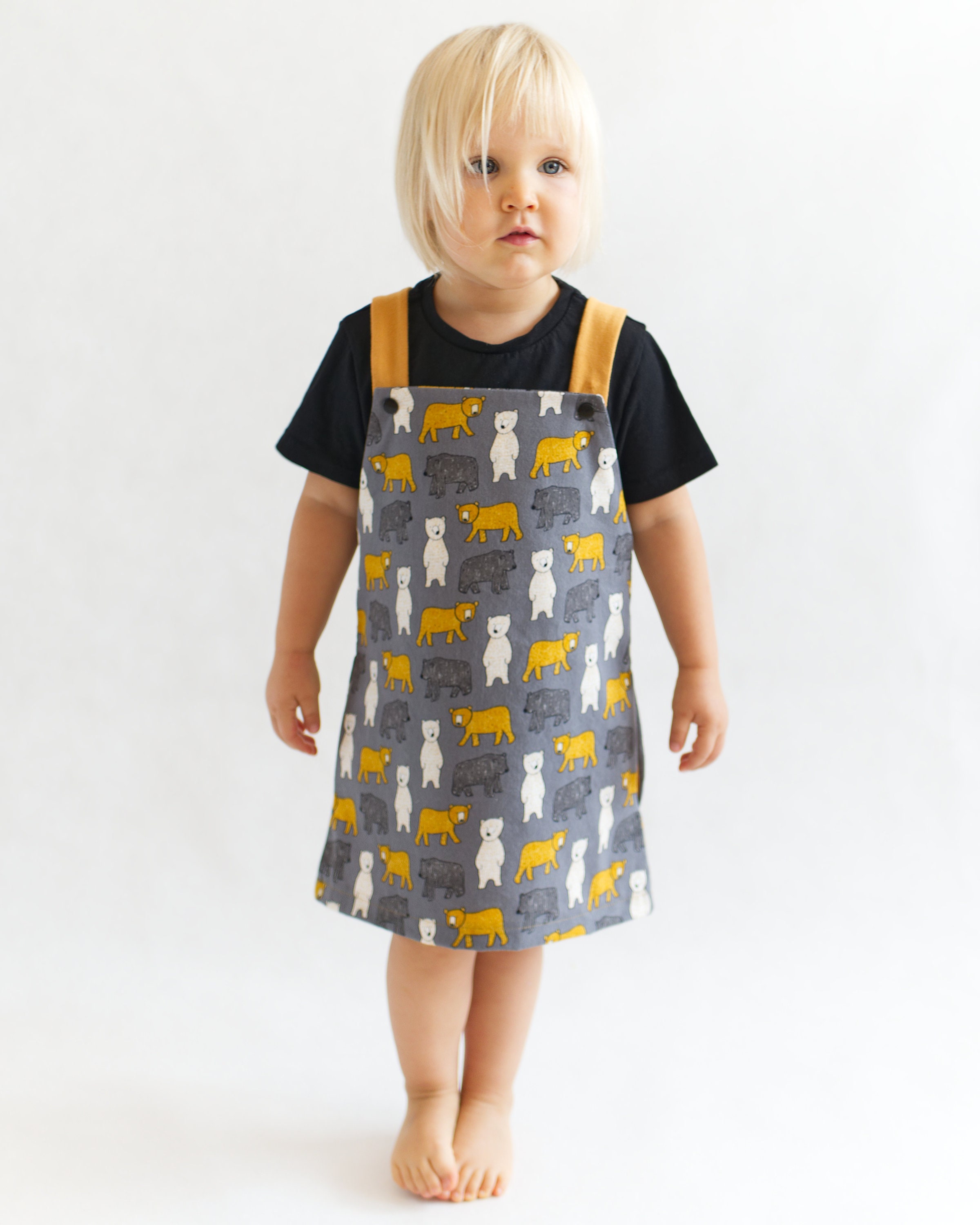 little girl dungaree dress