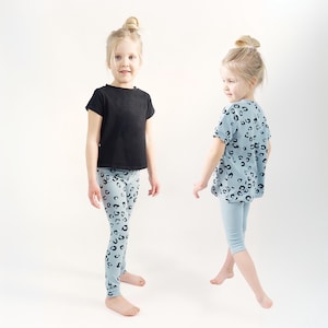 Kids and Teens Leggings Sewing Pattern PDF Bundle – Easy DIY Pants Tutorial (6Y–14+) – Beginner Friendly Knit Clothes Project